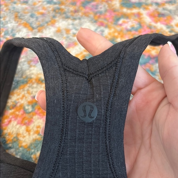 Lululemon dark gray tank top - Picture 3 of 5